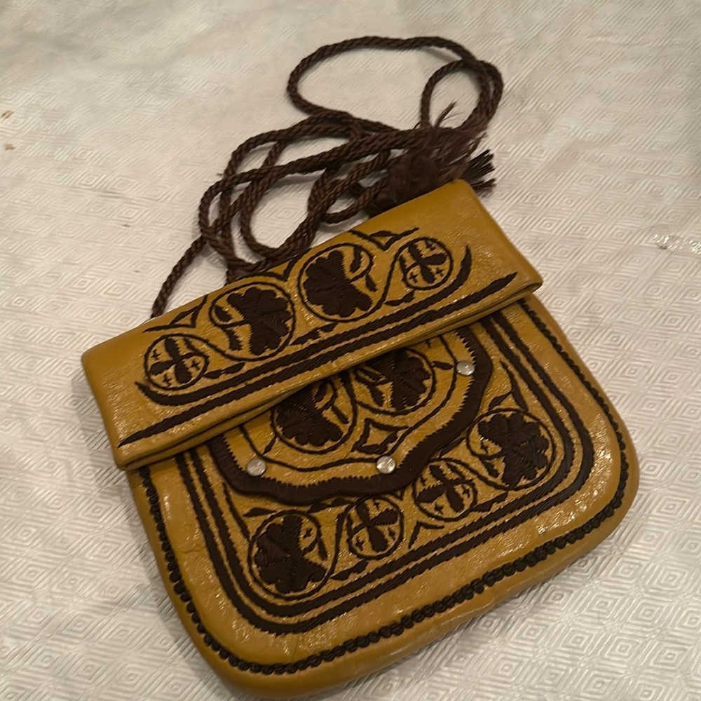 Vintage Antique Moroccan Berber Embroidered Bag